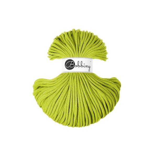 Baumwollkordel - Flechtkordel 5 mm - 100m Lime