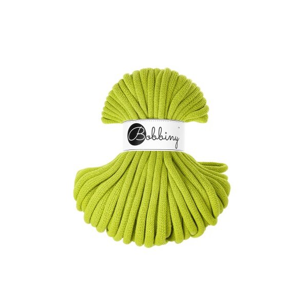 Baumwollkordeln - Flechtkordeln 9 mm - 30m Lime