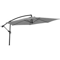 Ampelschirm GEMINI GRAU Ø 300 cm – rund,...