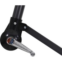 Ampelschirm GEMINI GRAU Ø 300 cm – rund, inkl. Kreuzfuß