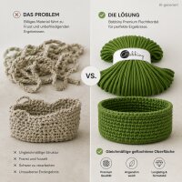 Baumwollkordel 5mm 100m Grün - Makramee Kordel Moss Green geflochten
