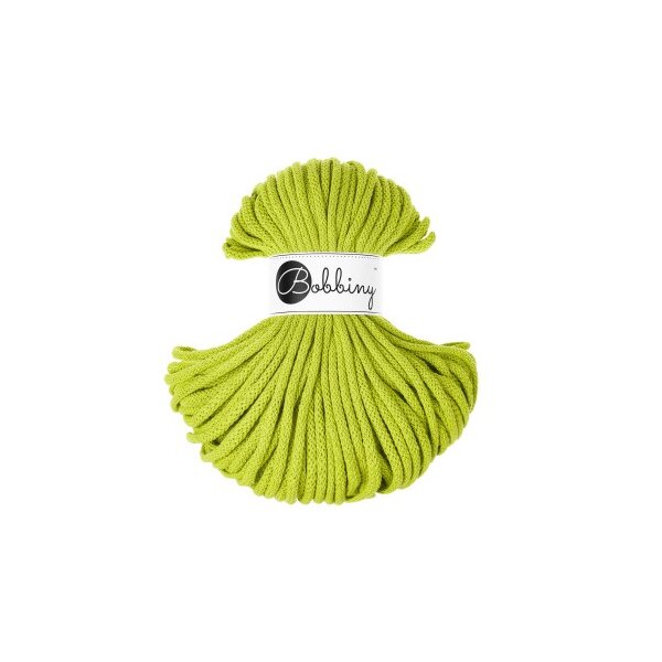 Baumwollkordeln - Flechtkordeln 5 mm - 50m Dopamine Lime