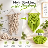 Baumwollkordel 5mm 50m Grün - Makramee Kordel Dopamine Lime