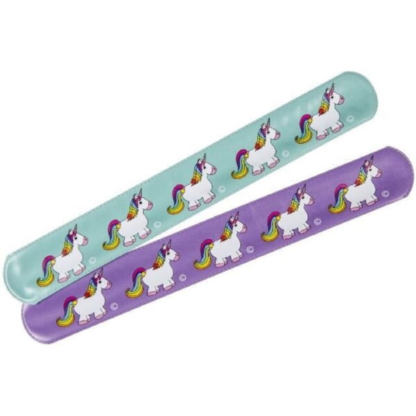 Schnapp Armband Einhorn 22x3cm Bunt Pastell Mitgebsel Kinder 12 Stück