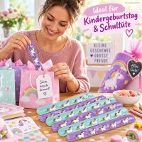 Schnapp Armband Einhorn 22x3cm Bunt Pastell Mitgebsel Kinder 12 Stück