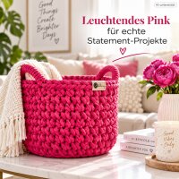 Baumwollkordel 5mm 50m Pink - Dopamine Pink Flechtkordel