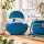 Makramee Kordel 5mm 50m Blau - Baumwollkordel Dopamine Blue