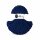 Baumwollkordel 5mm 50m Blau - Ink Blue Makramee Garn geflochten