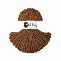 Baumwollkordel 5mm 50m Braun Nut Brown - geflochten...