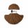 Baumwollkordel 5mm 50m Braun Nut Brown - geflochten für Taschen