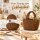 Baumwollkordel 5mm 50m Braun Nut Brown - geflochten für Taschen