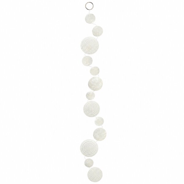 Capiz Girlande 120cm Weiß Creme Muschel Deko zum Hängen