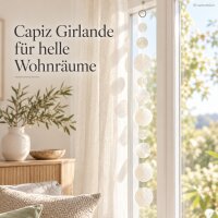 Capiz Girlande 120cm Weiß Creme Muschel Deko zum Hängen