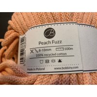 OUTLET - RESTPOSTEN - Bobbiny Baumwollkordel - Flechtkordel - 8mm - 100m Peach Fuzz