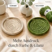 Baumwollkordel 5mm 100m Grün Shiny Moss Green Makramee Kordel
