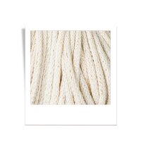 Baumwollkordel - Flechtkordel 5 mm - 100m Shiny Natural