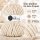 Makramee Kordel 5mm 50m Creme - Shiny Natural Baumwollkordel