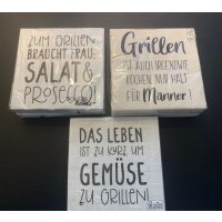 OUTLET - RESTPOSTEN - Boltze Servietten Grillen, 100...
