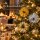 Christbaumschmuck Stern 8cm Glänzend Gold Silber PET Weihnachtsdeko 3er