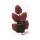 Blattzweig Glitzer rot 36cm weihnachtsrot Dekozweig für Weihnachtsdeko