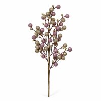 Deko Zweig 60cm Gold Mauve - Kunstast mit Kugeln für...