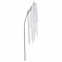 Deko Ast weiß 80cm Winterzweig Polyester in...