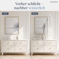 Deko Ast weiß 80cm Winterzweig Polyester in Schneeoptik für Vase