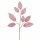 Kunstzweig rosa 78cm Rosa zartrosa Blätterzweig künstlich für Vase