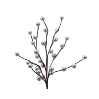 Ast Stecker Schaumstoff Silber - 26 cm