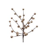 Dekozweig gold 3x26cm Gold Champagnergold Schaumstoff für Vase