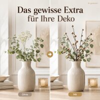 Dekozweig gold 3x26cm Gold Champagnergold Schaumstoff für Vase