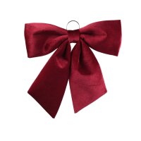 Deko Schleife Rot 57x62cm Bordeauxrot Samtoptik mit...