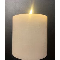 OUTLET -  B - Ware  - Deluxe Homeart Unique Stumpenkerze Rose 10 x 10 cm