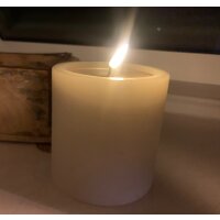 OUTLET -  B - Ware  - Deluxe Homeart Unique Stumpenkerze Rose 10 x 10 cm