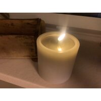 OUTLET -  B - Ware  - Deluxe Homeart Unique Stumpenkerze Rose 10 x 10 cm