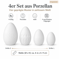 Räder Porzellan Eier 4er Set