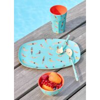 Rice Melamin Schüssel - Schwimmer Motiv Türkis 300ml