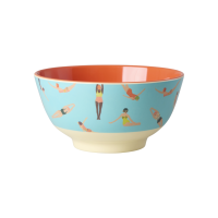 Rice Melamin Schüssel - Schwimmer Motiv Türkis 700ml