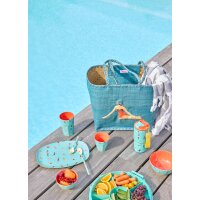 Rice Melamin Schüssel - Schwimmer Motiv Türkis 700ml