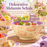 Melamin Schale groß 500ml Creme Vanille Bowl Ø15cm für Obst Dessert