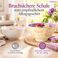 Kleine Schale 200ml Creme Vanille Melamin Schüssel für Dessert und Dips