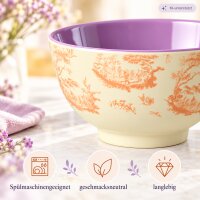 Kleine Schale 200ml Creme Vanille Melamin Schüssel für Dessert und Dips