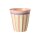 Rice Melamin Becher - Rote Streifen Motiv Creme 250ml