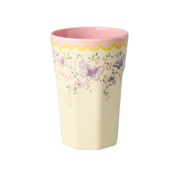 Rice Melamin Großer Becher - Spreize deien Flügel Motiv Creme 400ml