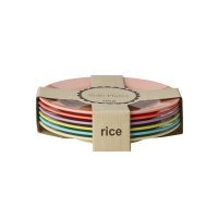 Rice Melamin Kuchen Teller Set 6er - Multicolor...