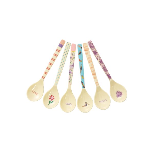 Rice Melamin Teelöffel Multicolor Gloriously Gifted