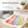 Melamin Löffel 6er Set 14,5cm Bunt Pastell - Teelöffel für Dessert