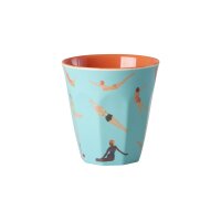 Rice Melamin 6er-SET Becher Medium - Schwimmer & Dots & Streifen Print
