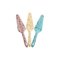 Rice Melamin Tortenheber - Schwimmer & Blumen Print 3er-SET