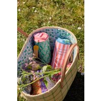 Rice Edelstahl Trinkflasche 550 ml – Pfau Print Grün – BPA-frei & auslaufsicher